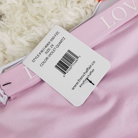 French Affair BOYSHORT 2X Multicolor 3 Pack flower  logo waist Sexy - Picture 5 of 6